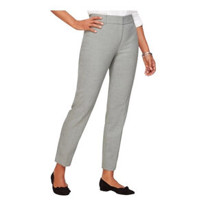Women's Talbots Hampshire Ankle Straight Leg Pants Size 6 Grey